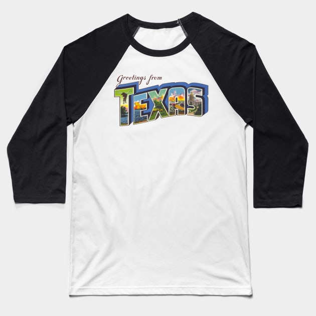 Greetings from Texas Baseball T-Shirt by reapolo